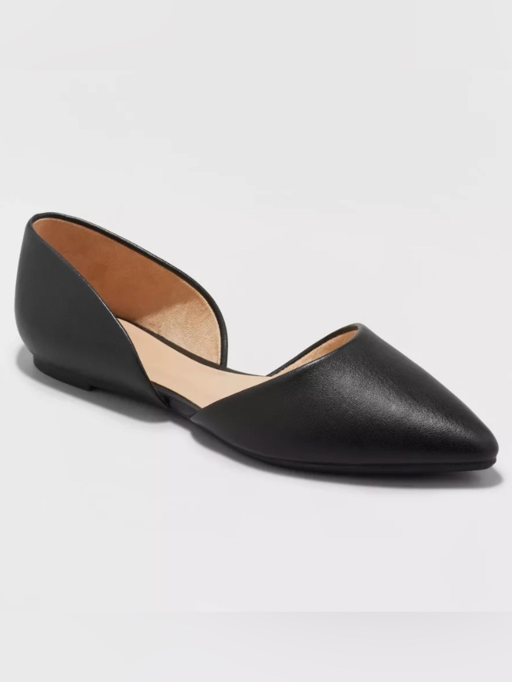 Women's Julie Black Ballet Flats Shoes A New Day Classic Dress Casual Size 8